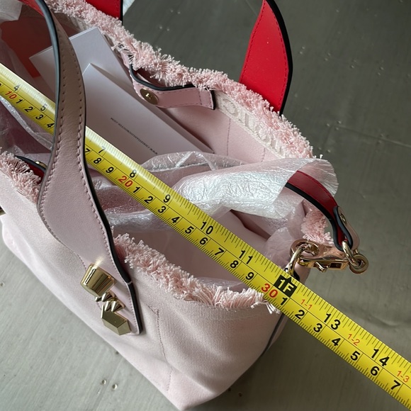 Christian Louboutin frangibus tote poupee pale pink graffiti shopper crossbody - Picture 12 of 12